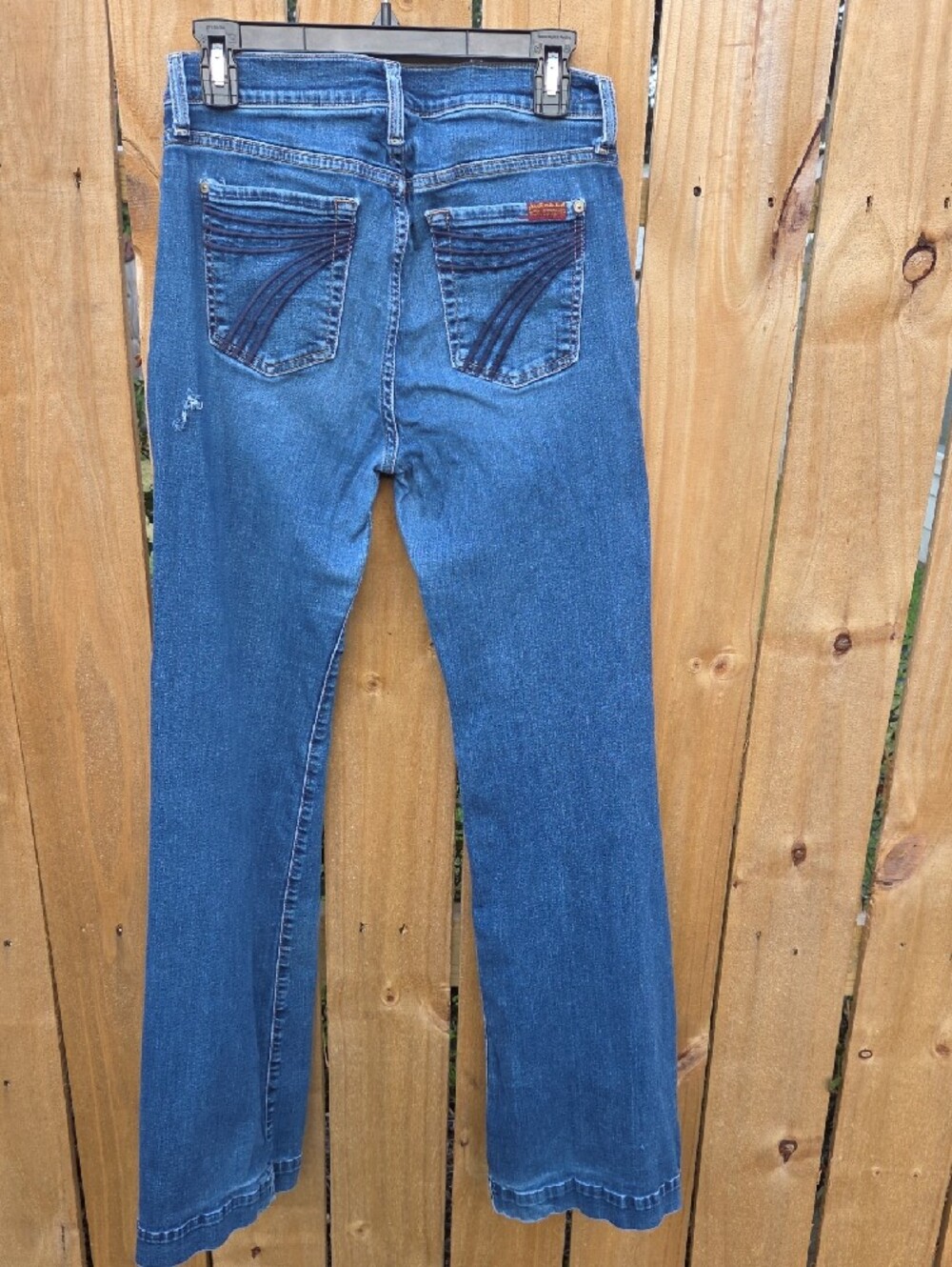 7 For All Mankind Dojo Jeans flared leg Sz 29 - Picture 3 of 8
